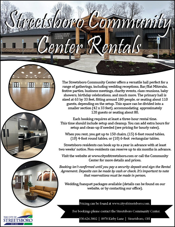 Community Center Rental Info