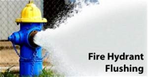 Hydrant flushing