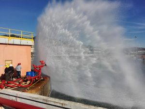 Fire Pump test stock photo