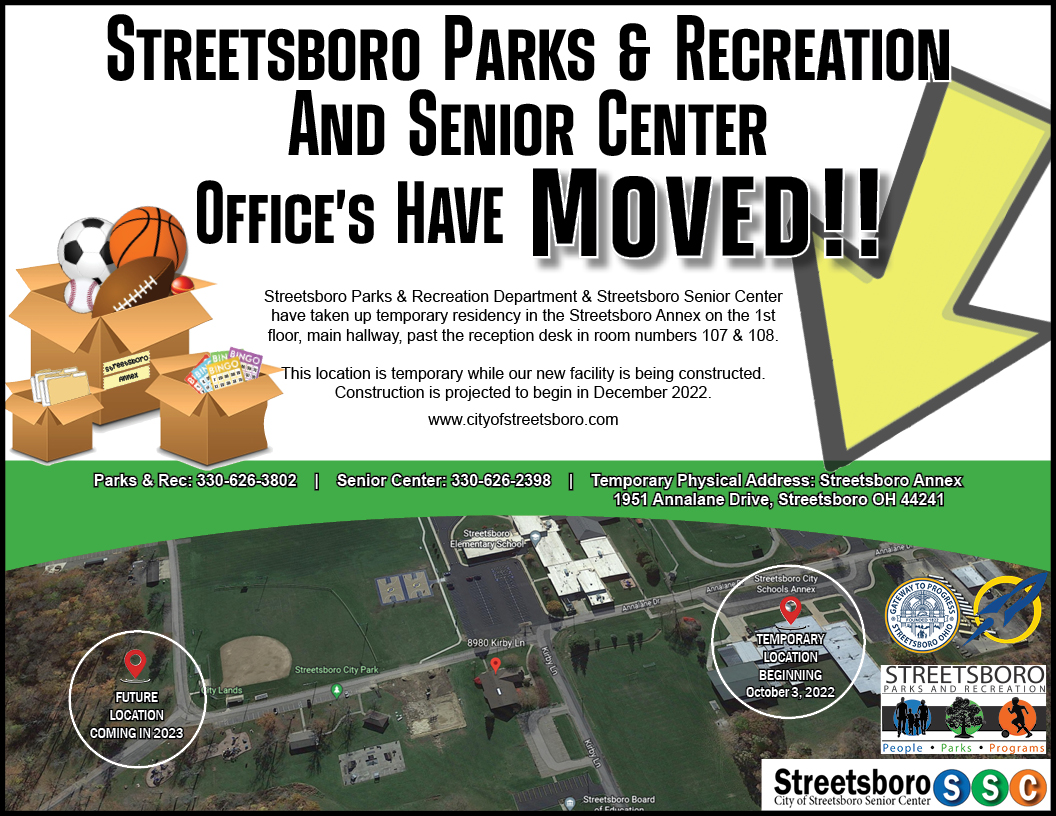 WE’RE MOVING STREETSBORO ANNEX We moved