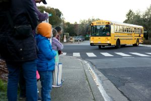 Children Waiting for Bus