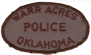 first Warr Acres Police patch