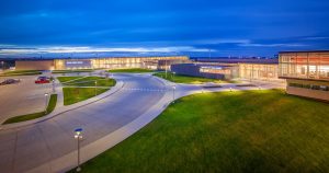 The Rough Rider Center and Watford City High School campus