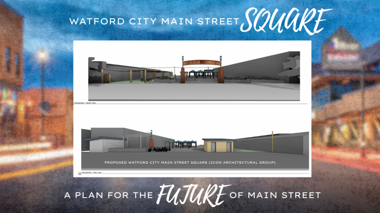 Watford City Main Street Square Renderings