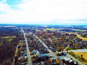 West Milton aerial view