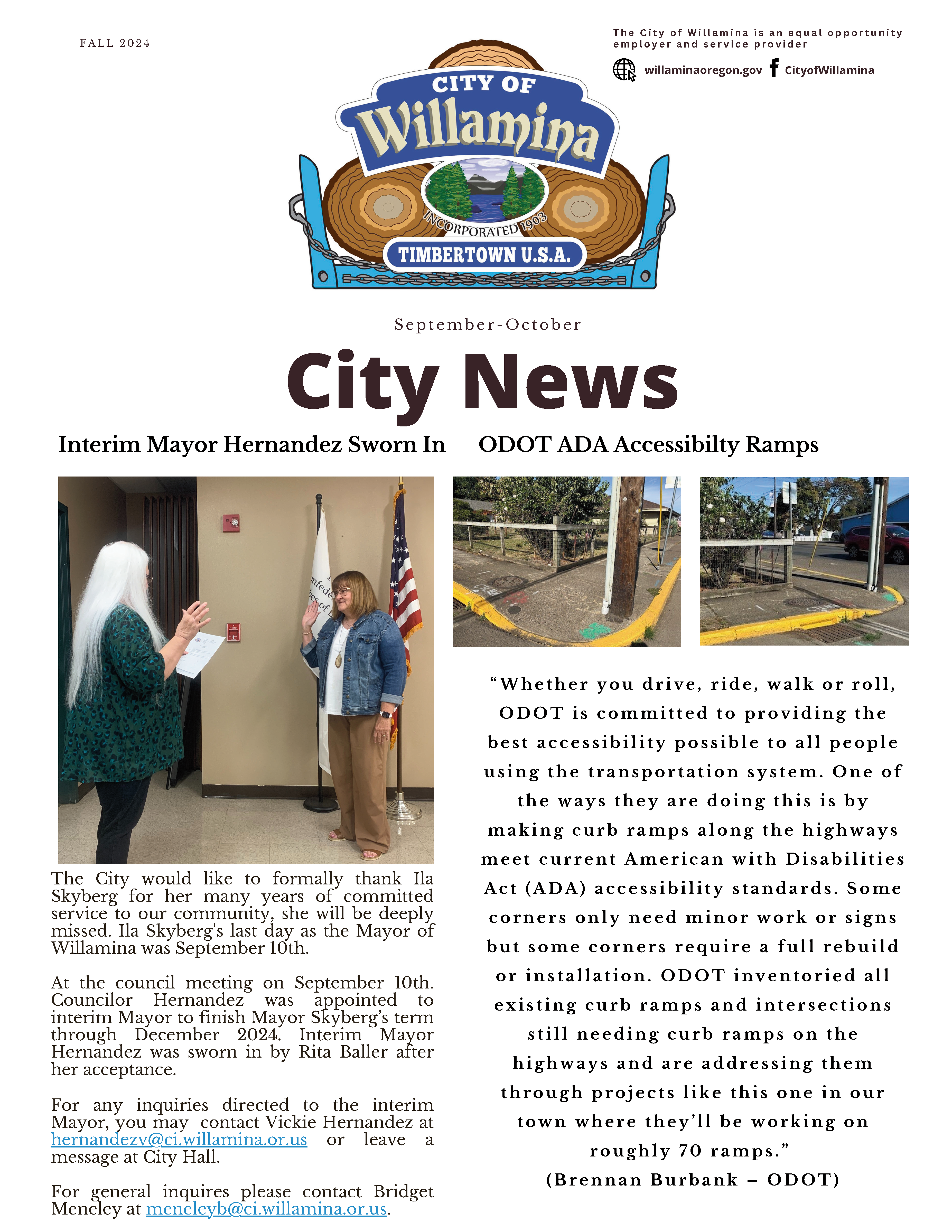 Newsletter page 1