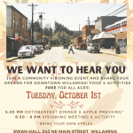 Community visioning event flyer