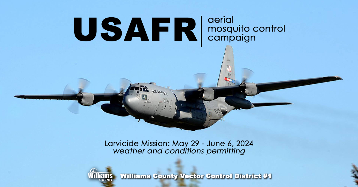 Image of a large airplane flying with the words USAFR