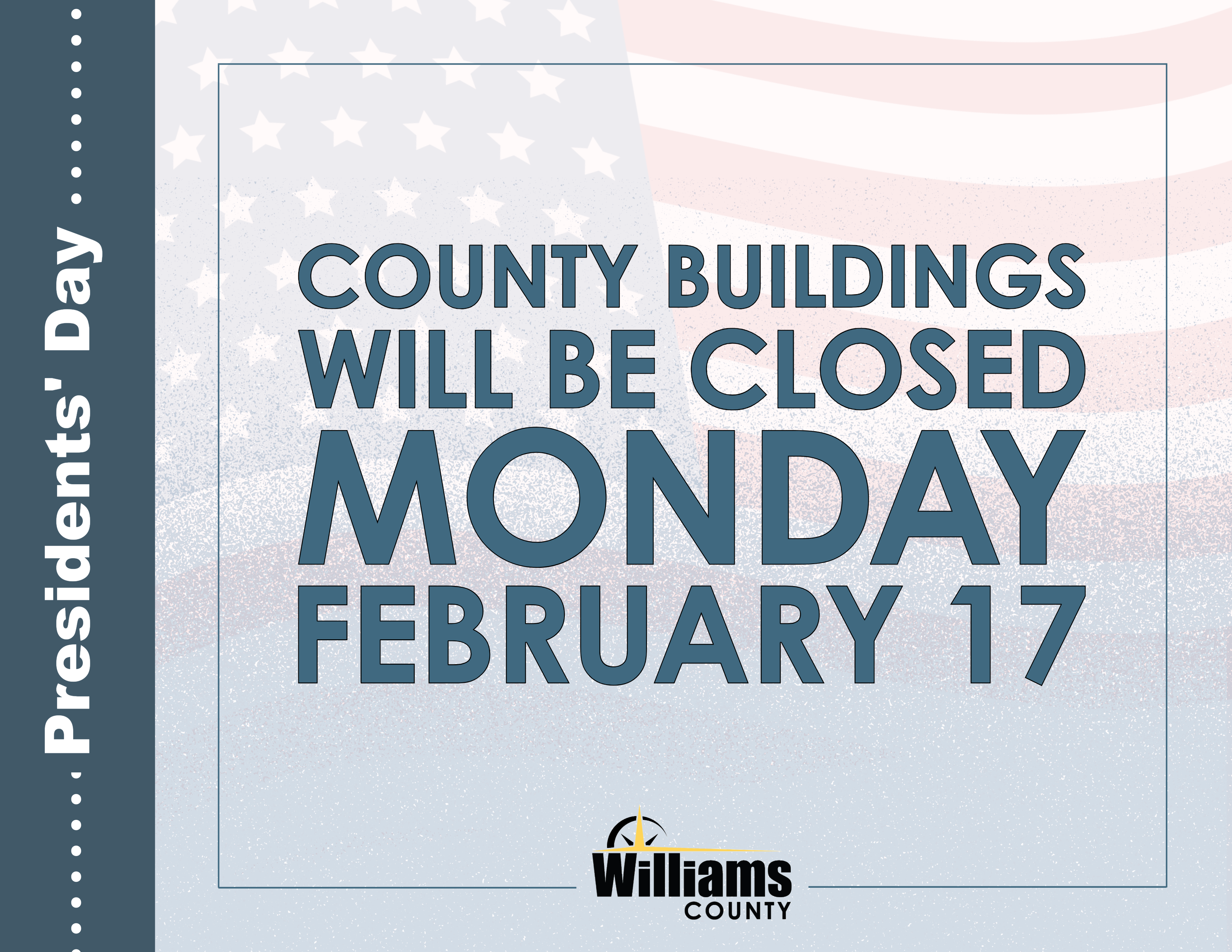 Announcement of building closures on Feb 17, 2025