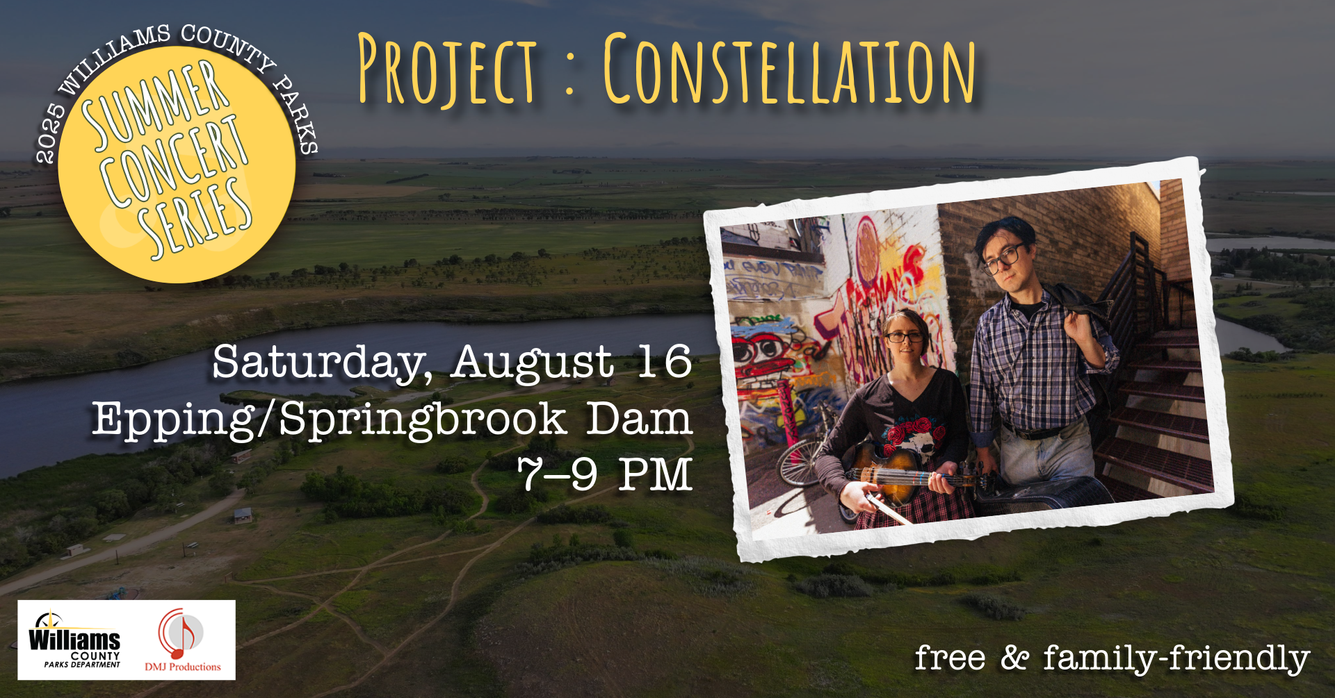 Flyer for Project Constellation - 2025 Summer Concert Series