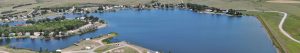 Aerial view of Blacktail Dam