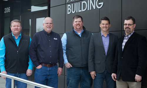 Image of Williams County Commissioners Barry Ramberg, David Montgomery, Beau Anderson, Steve Kemp, and Cory Hanson