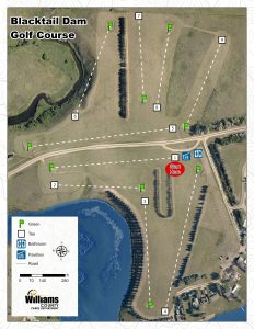 Map of Blacktail golf course