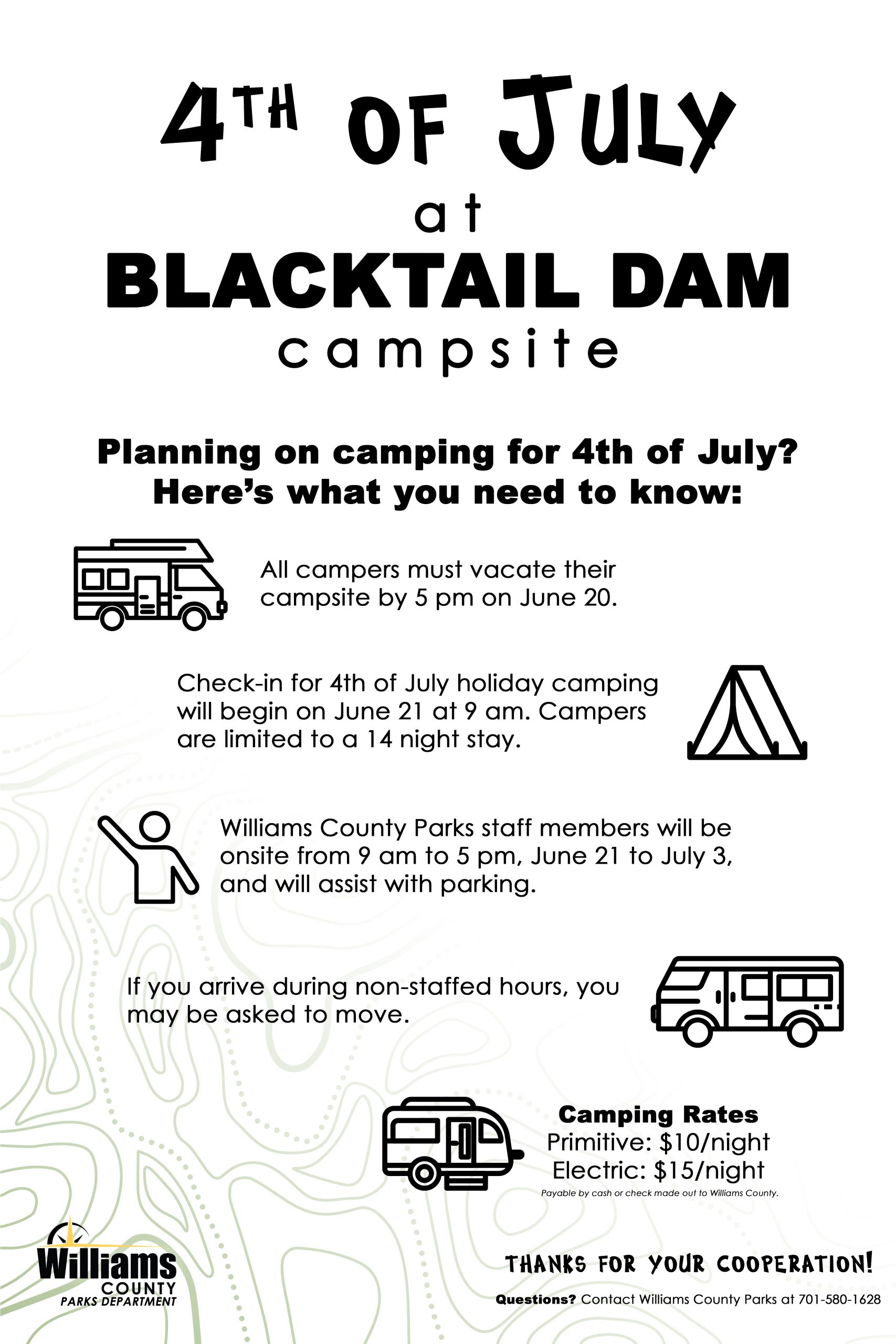 Important Dates For 21 4th Of July At Blacktail Dam Williams County Nd