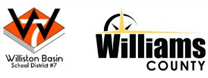 Logos for Williston Basin School District #7 and Williams County