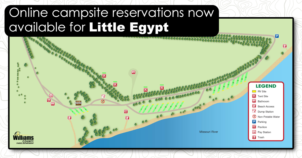 Map of Little Egypt campsites