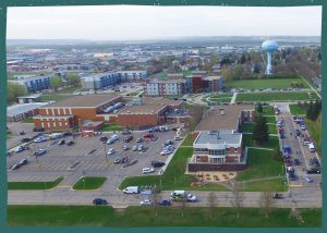 Aerial view of Williston State College