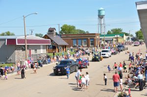 Parade in downtown Grenora