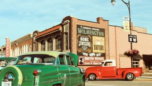 Antique cars on Main Street