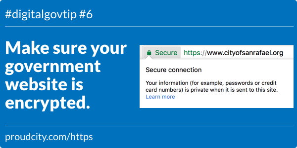 Make sure your government website is encrypted.