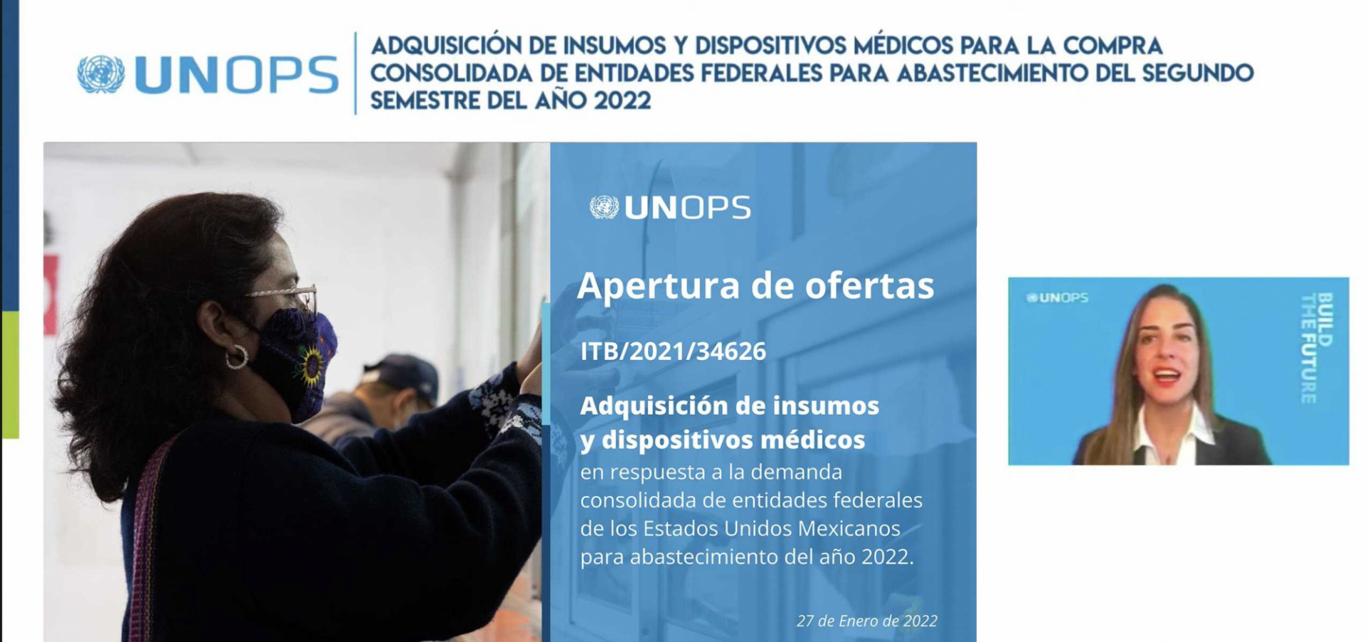 Report on the opening of international tender offers for the procurement of medical supplies and devices 2022