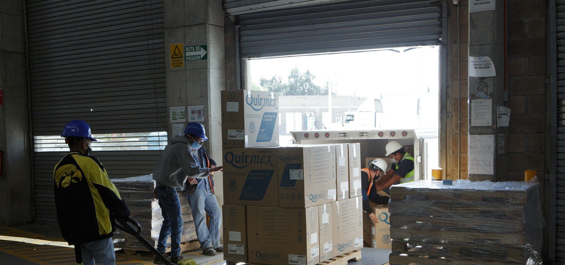 Lugar de entrega: operador logístico Vantage. Fecha: 1 de diciembre 2021