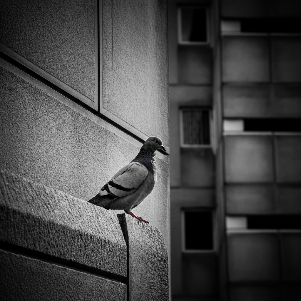 Art Print idea: Black and white photograph, brutalist architecture, close-up, high contrast, sin...