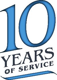 10 years of service