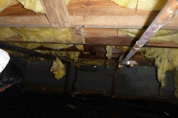 Flood Damaged Crawl Space