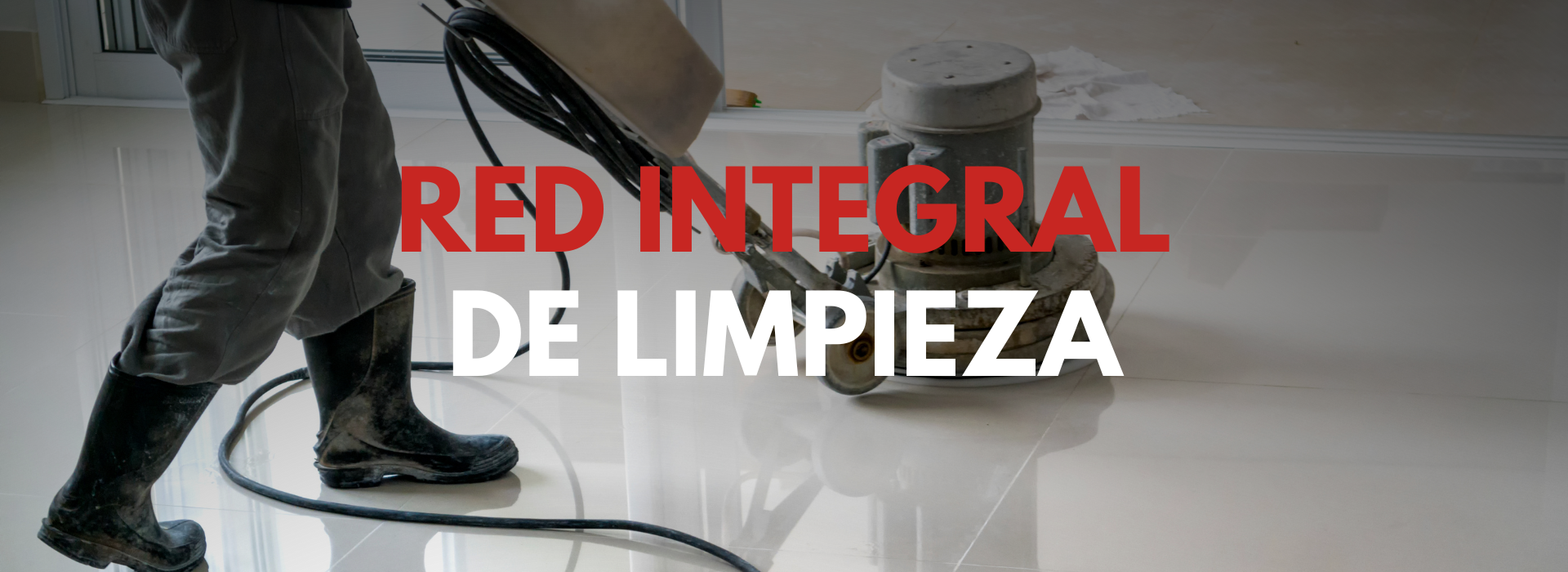 Equipo de limpieza profesional en banner
