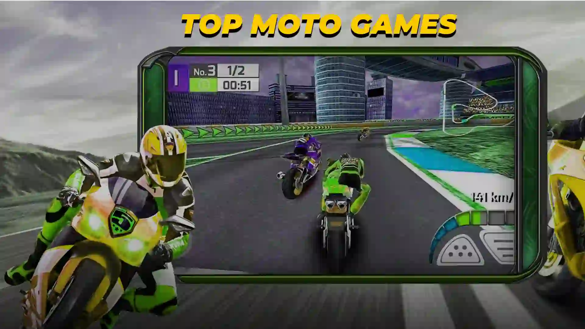 TOP 3 MELHORES JOGOS de MOTO MOBILE! 