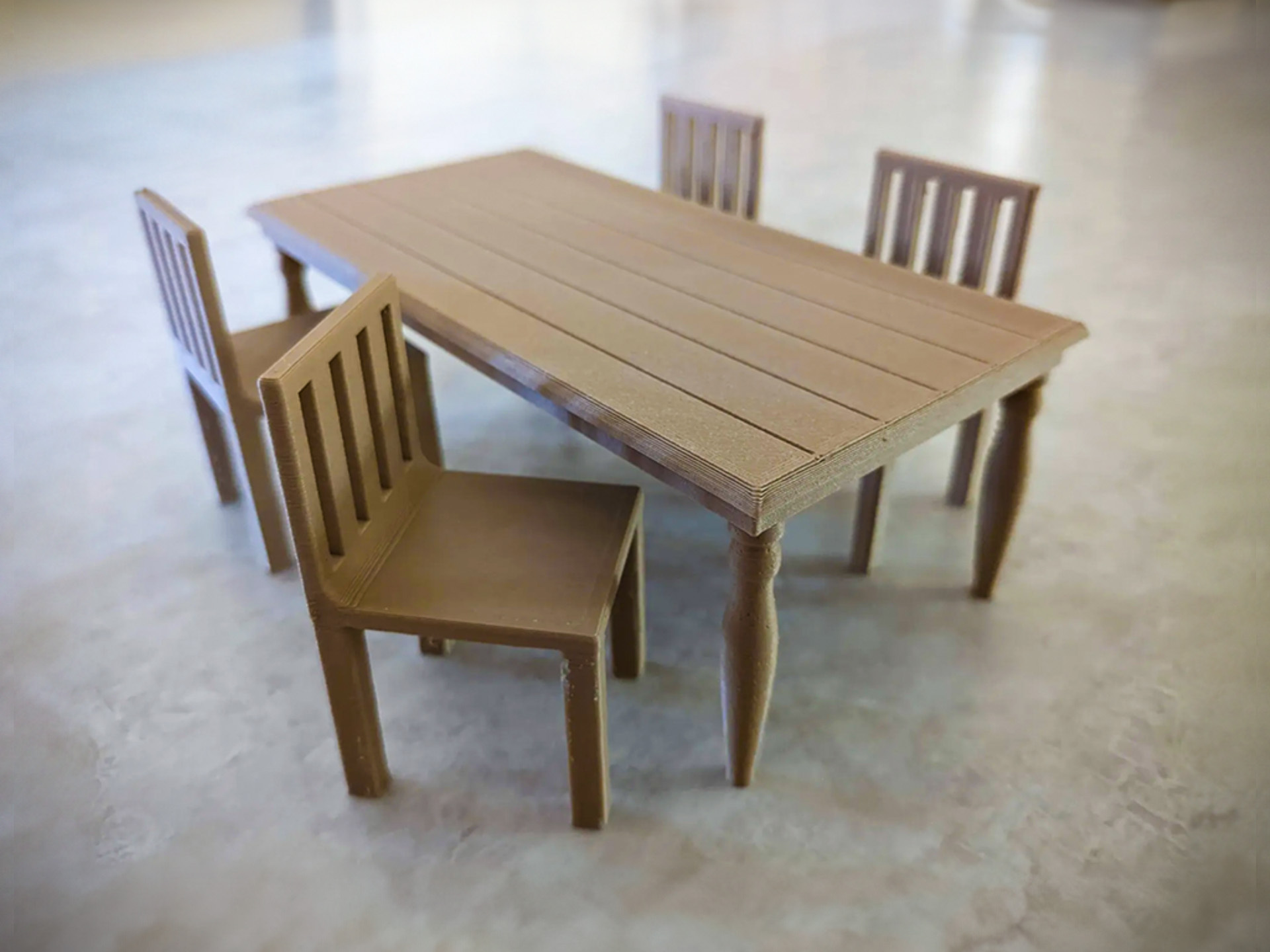 Table and chairs for doll house by atistang