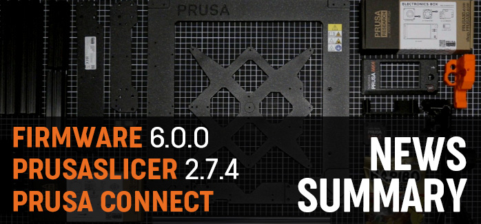 Major Firmware Release 6.0.0, PrusaSlicer 2.7.4 and Prusa Connect Updates Summary