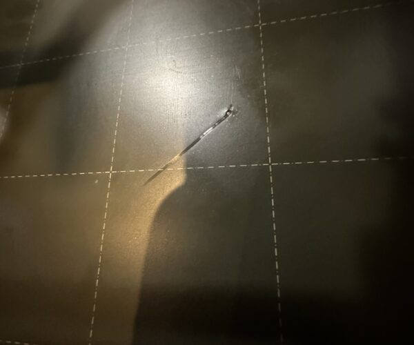 gouge in bed