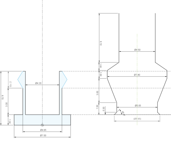 An engineering drawing