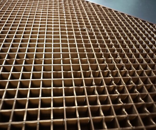 See ridges in infill