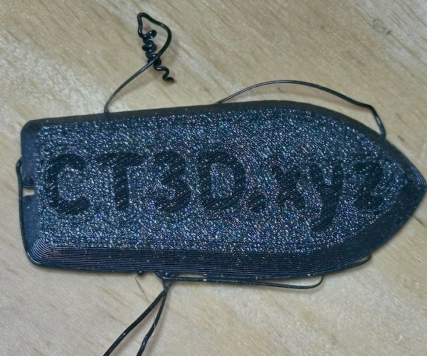 Bottom view of failed print