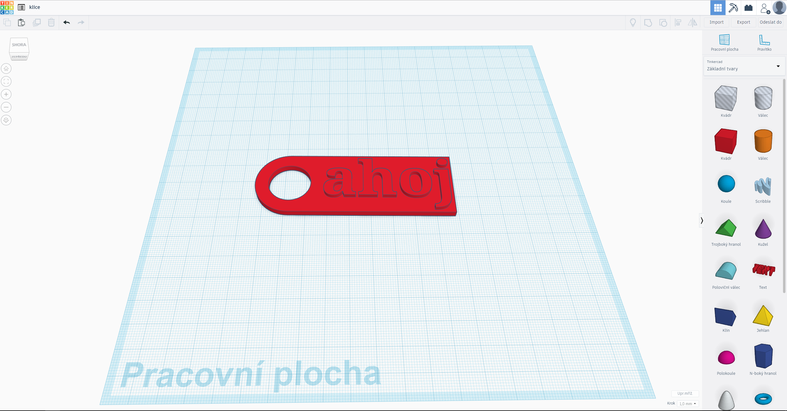 klicenka_screen_tinkercad