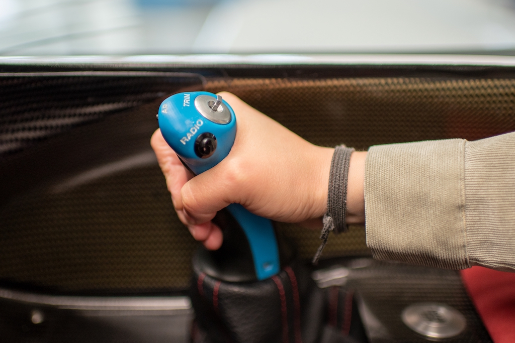 3D-printed cockpit control grip