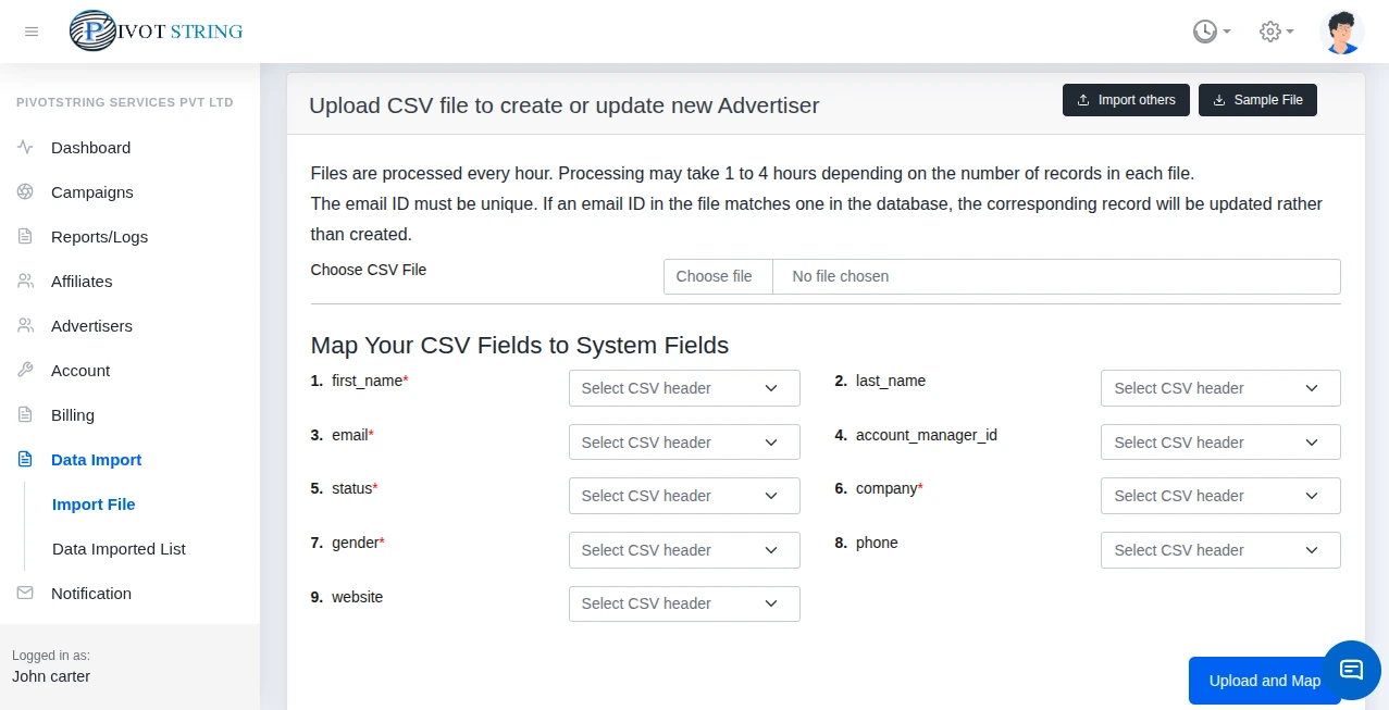 Bulk Import Campaign