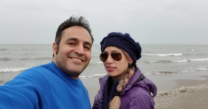 Farhad Niknam and his wife