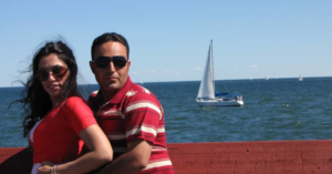 Farhad Niknam taking vacation with his wife