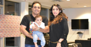Farhad Niknam with his family