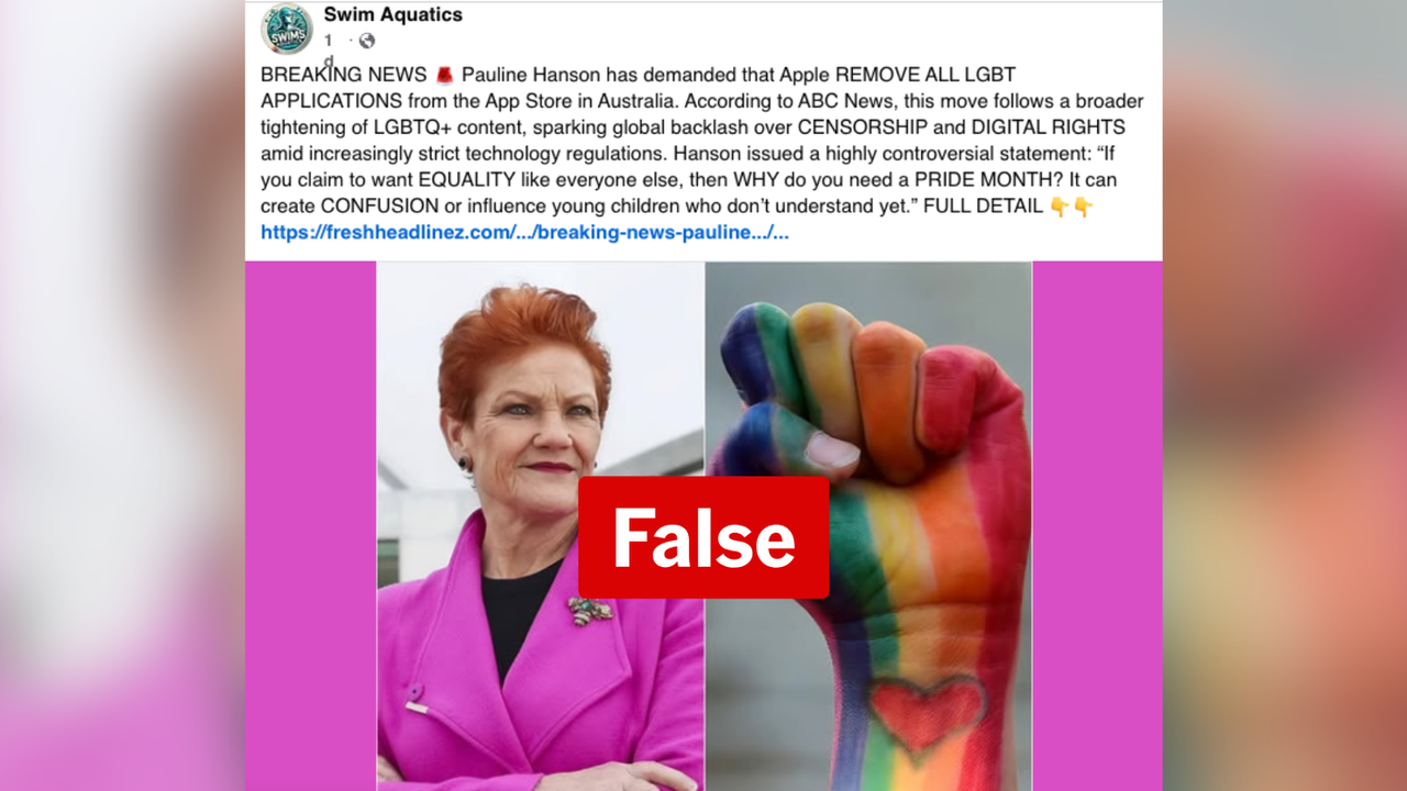 A screenshot of a Facebook post.