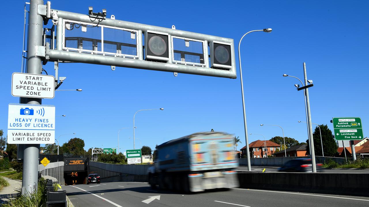 Westconnex tunnelling construction in Sydney during April 2021