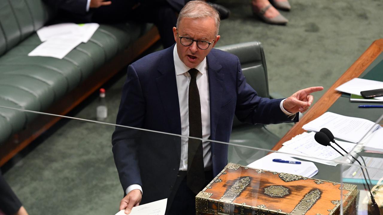 Anthony Albanese addresses parliament on February 17 (file image)