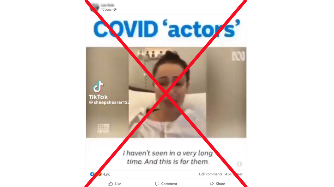 Covid actors debunk