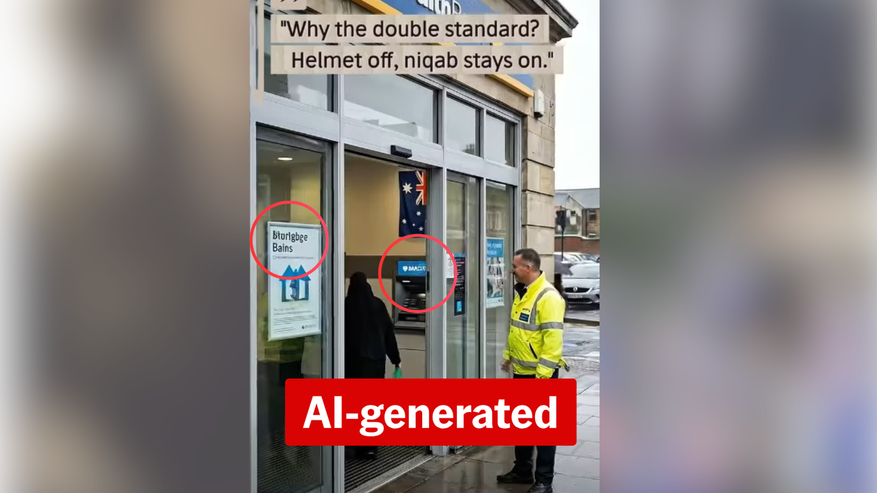 A video depicting AI-generated immigrants