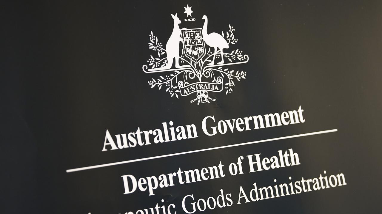The logo of the Therapeutic Goods Administration (file image)