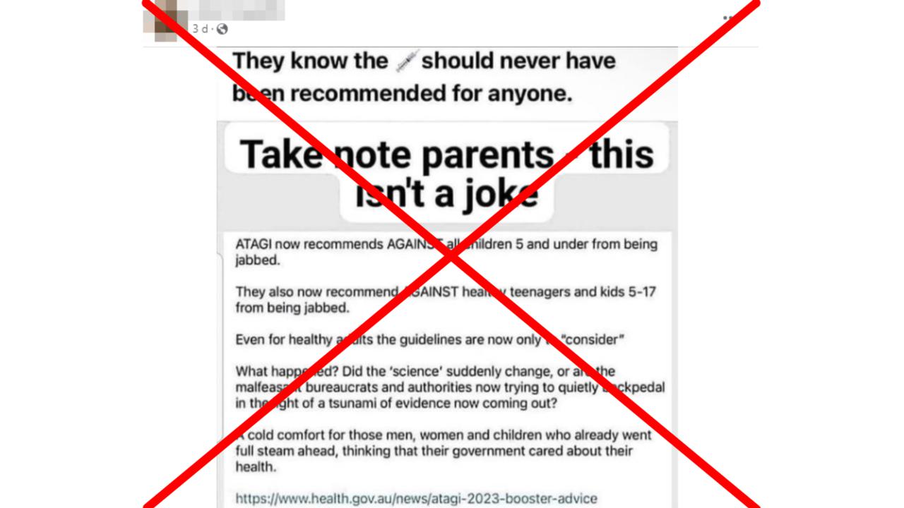 A screenshot of one of the Facebook posts.